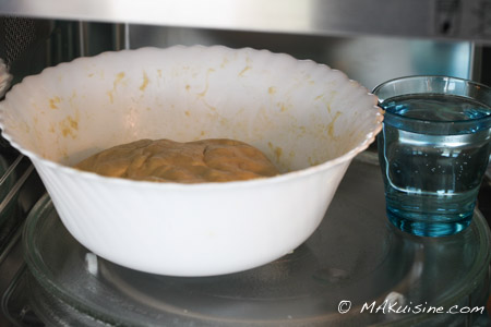 Laissez  lever la pâte au micro-onde