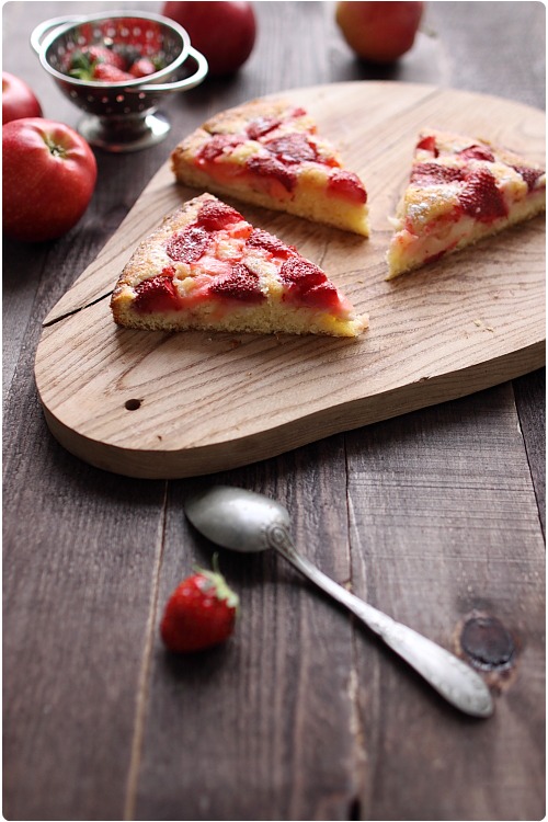 Gâteau pomme fraise