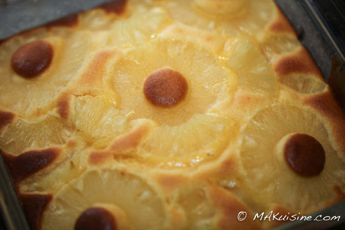 Gâteau à l'ananas