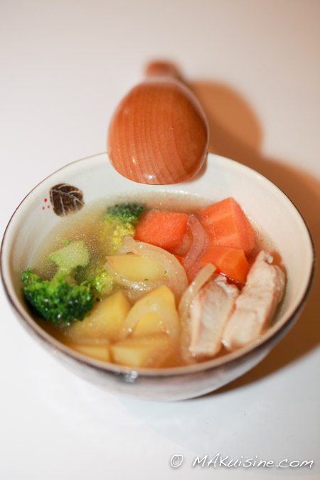 Soupe de dinde façon pot au feu