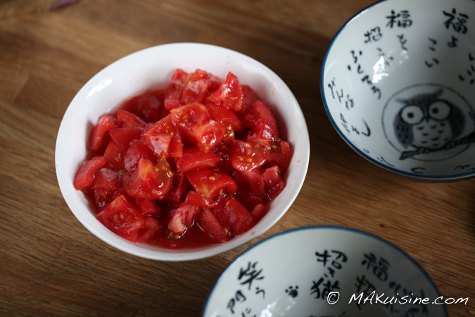 Soba à la tomate