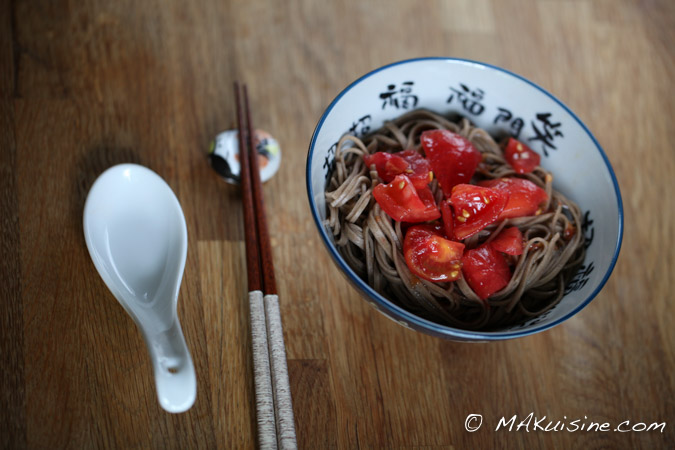 Soba à la tomate