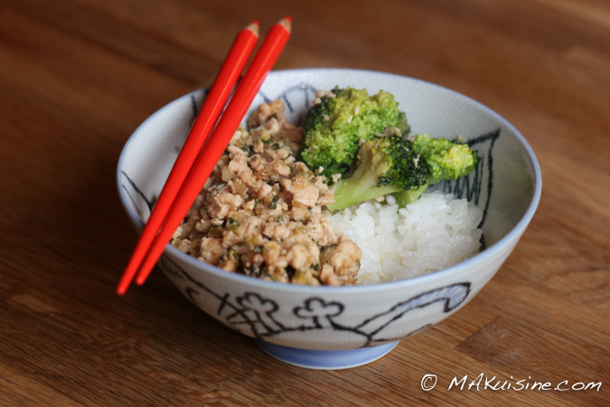 Porc haché au brocoli