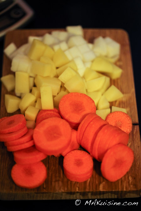 Soupe carotte navet pomme de terre